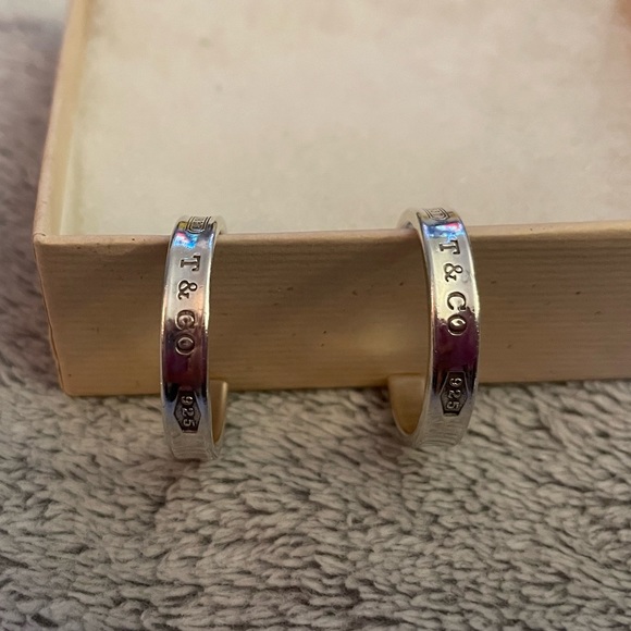 Tiffany & Co. Jewelry - Silver Tiffany & Co 1837 hoop Earrings